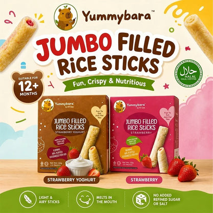 Jumbo Filled Rice Sticks 60g (12 packs) 12M+