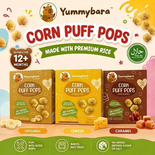 Yummybara Corn Puff Pop 26g (4 packs)