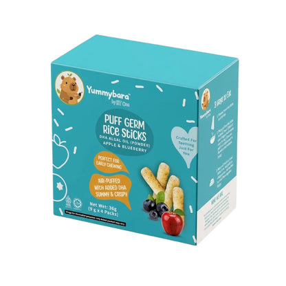 Yummybara Puff Rice Sticks DHA Algal Oil  36g (4 packs)