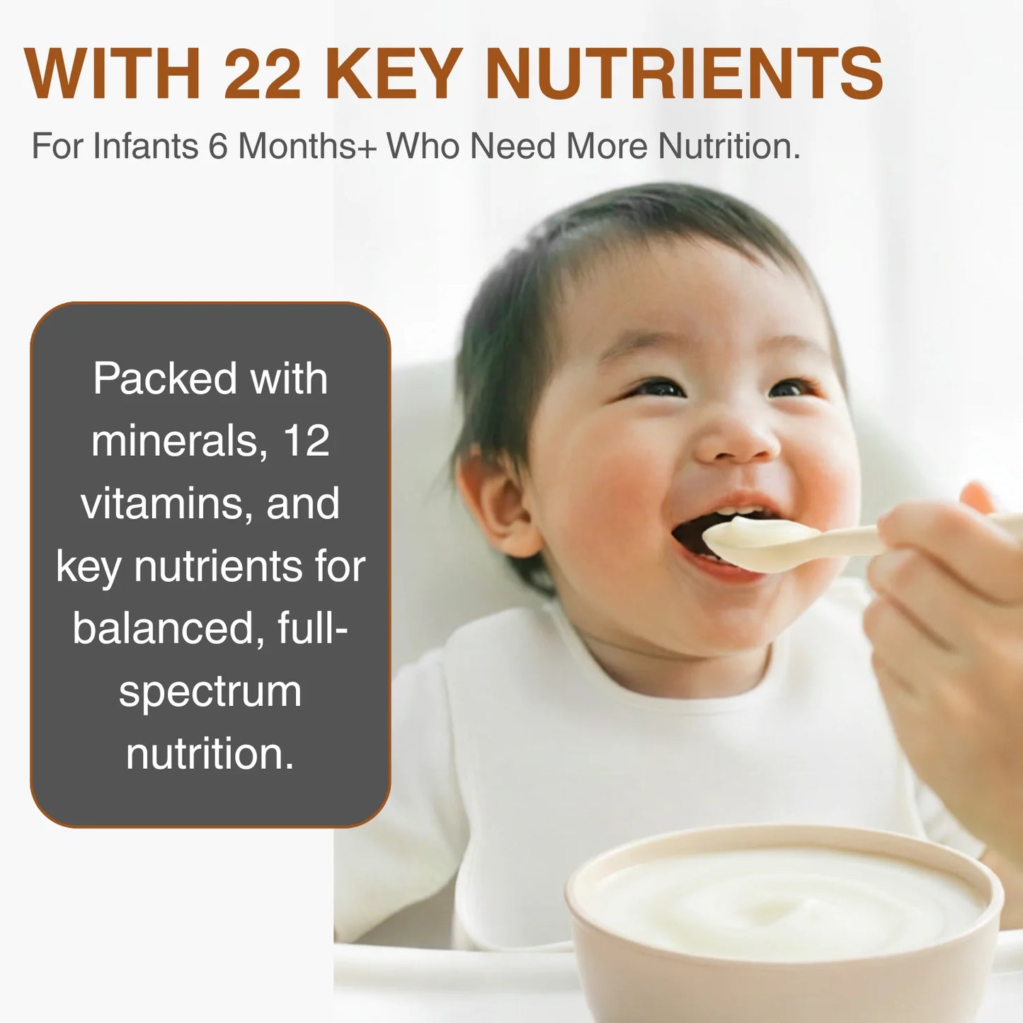 Qiu Tian Man Man Probiotic Germinated Rice Baby Cereal | Infant Weaning Food 4+ Months | with Iron & Vitamin C (20g)
