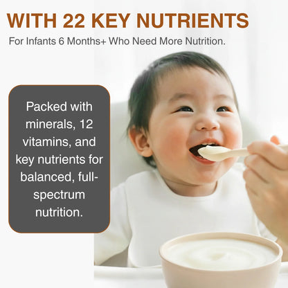 Qiu Tian Man Man Probiotic Germinated Rice Baby Cereal | Infant Weaning Food 4+ Months | with Iron & Vitamin C (20g)