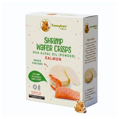 Yummybara Shrimp Wafer Crisps Enriched with DHA 28.2g (5 packs)