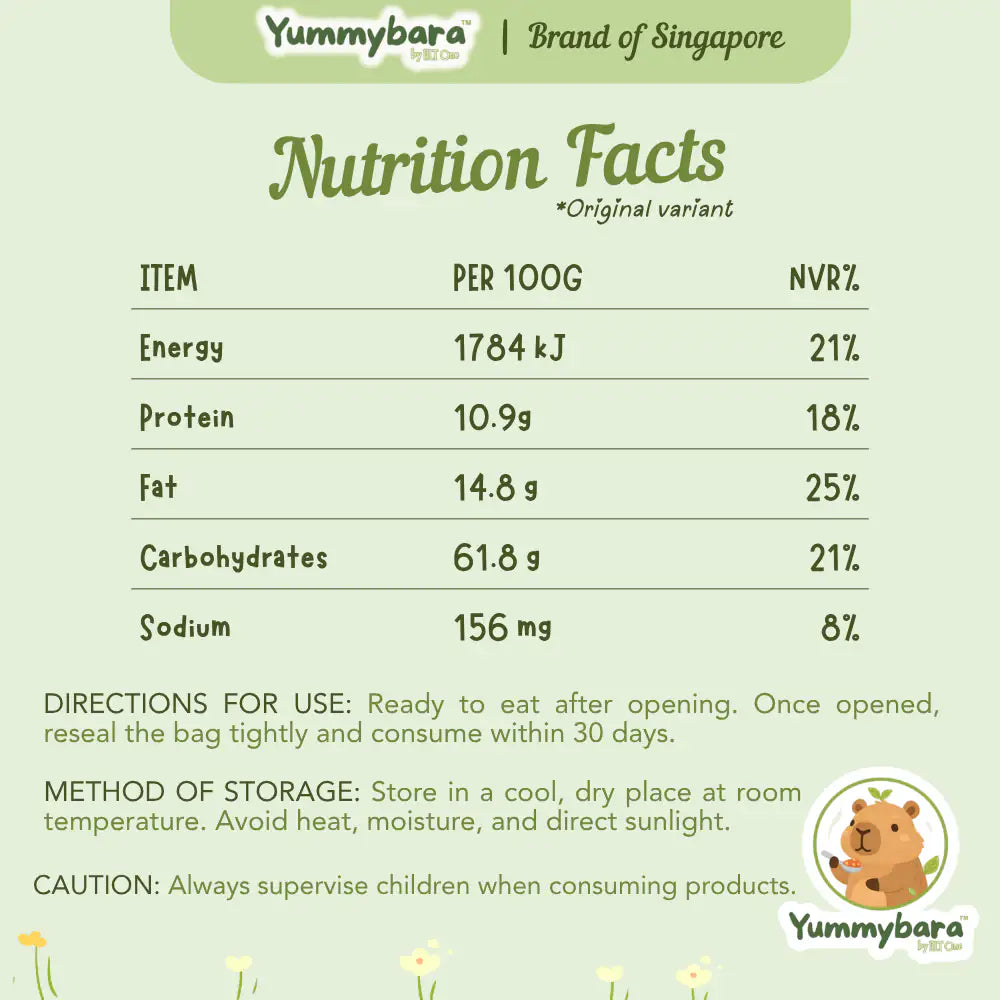 HLT One  Yummybara Freeze Dried Rice Rusks (20g) 8 months+ 7m+, Baby Snacks, Halal, Rusks 