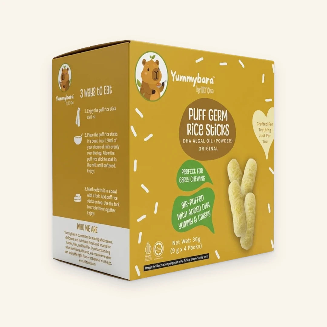 Puff Rice Sticks DHA Algal Oil 36g (4 packs)