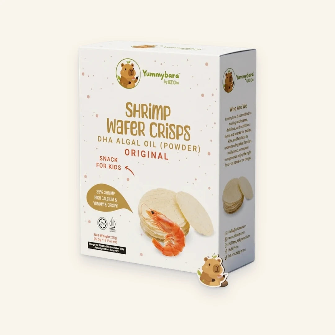 Shrimp Wafer Crisps Enriched with DHA 28.2g (5 packs)